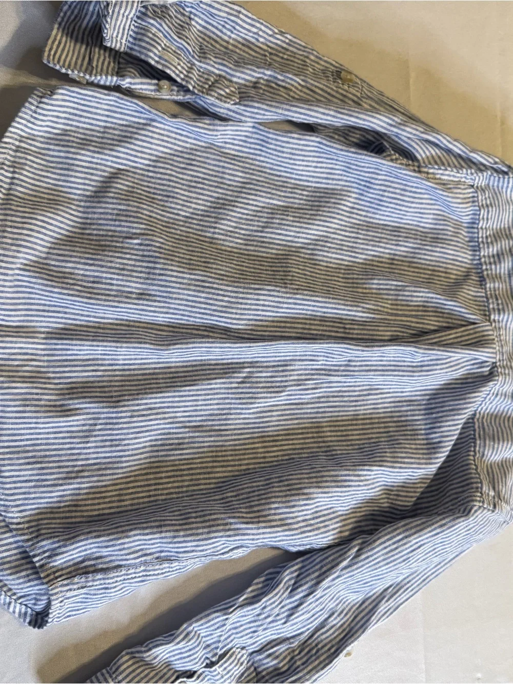 Bundle of 3 Slim Jeans, Blue Pinstripe Button-Down Shirt, Old Navy Plaid Shirt